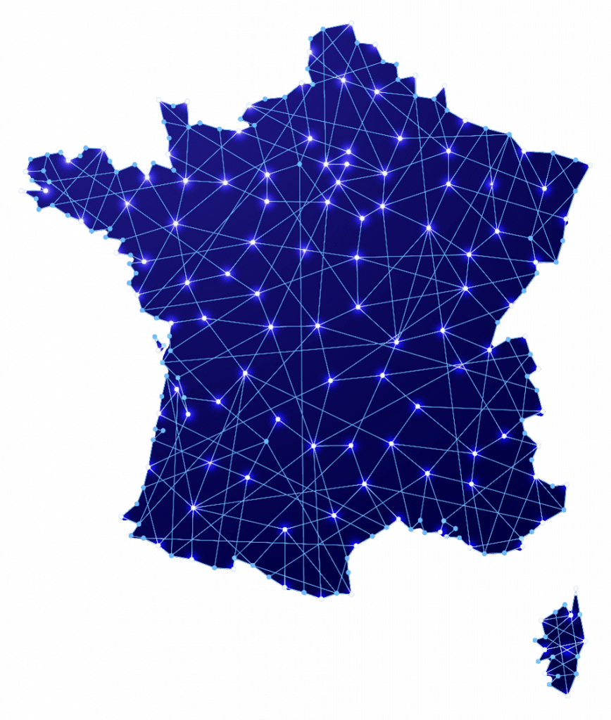 tdf carte de france réseaux