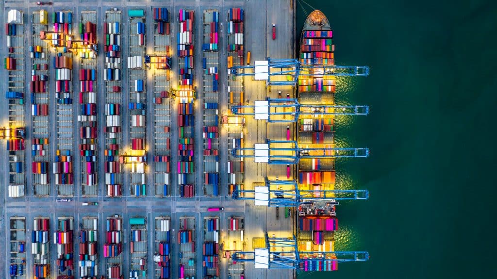container,ship,working,at,night,,business,import,export,logistic,and