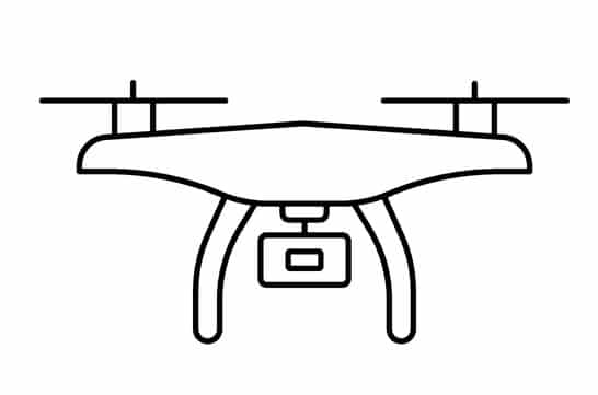 drone,,quadrocopter,line,icons,set.,fast,delivery,,remote,control,,propeller,