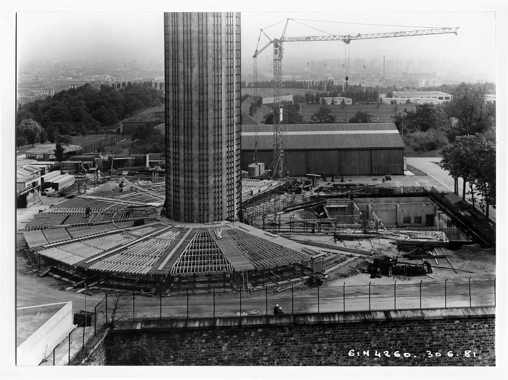 construction de la tour tdf 1981