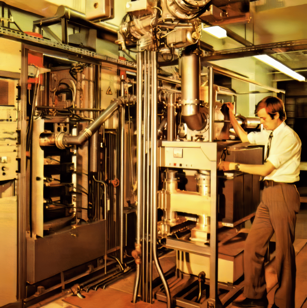 technicien dans centre emetteur en 1975