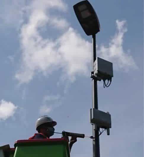 lampadaire connecte par TDF